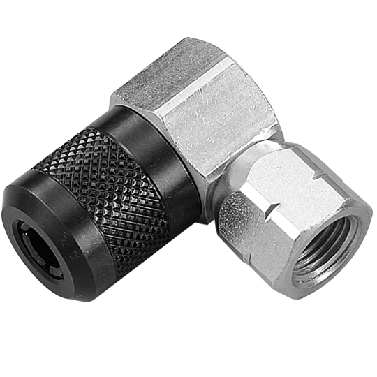 90 Degree 4-Jaw Grease Coupler